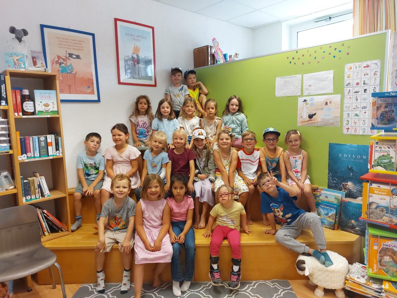 Gruppenbild der Schulanfänger des Kindergartens