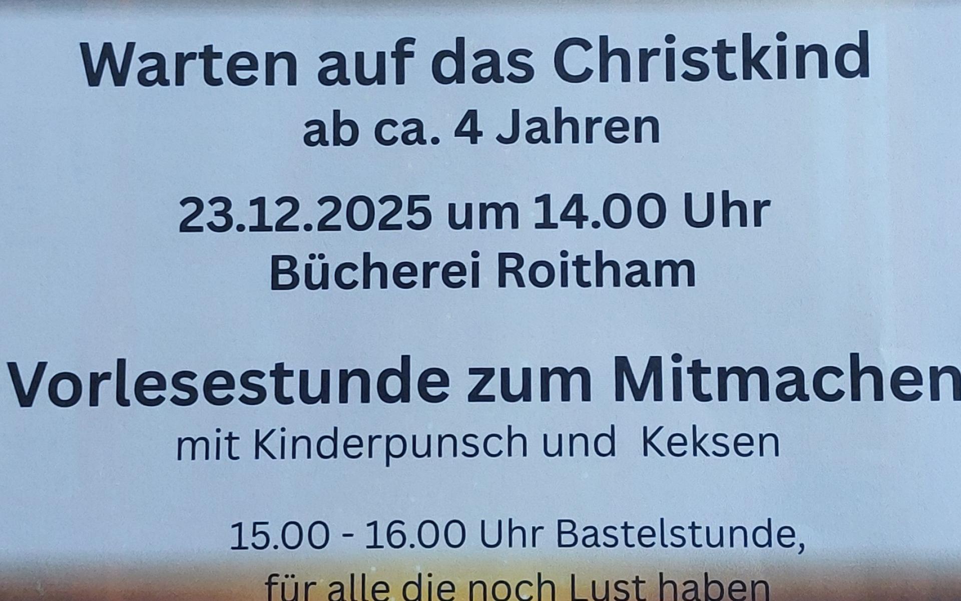 Plakat Lesezauber im Advent