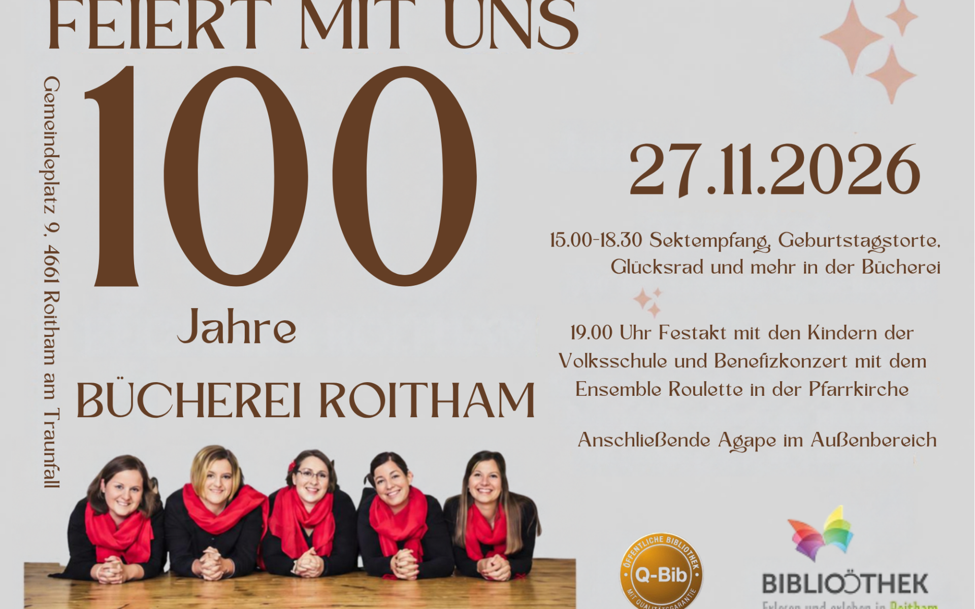 Plakat Einladung 100-Jahr-Feier