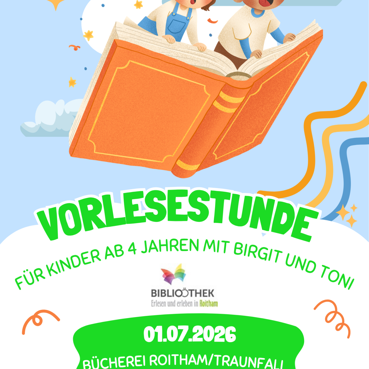 Einladung Vorlesestunde