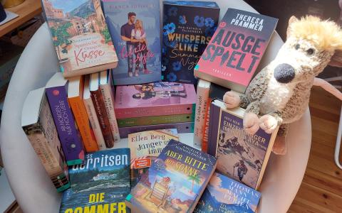Bücher passend zum Sommer neu eingekauft